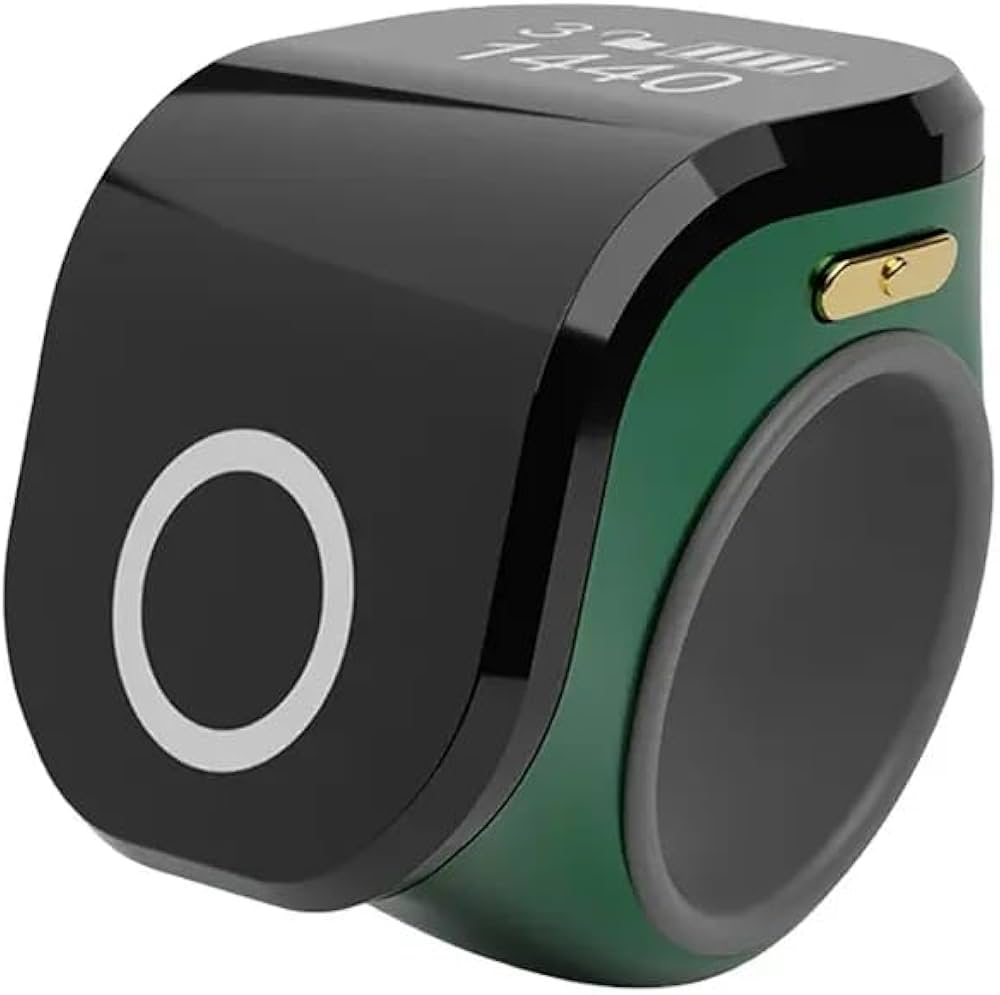 Zikr Portable Touch Counter / Smart Ring / Green