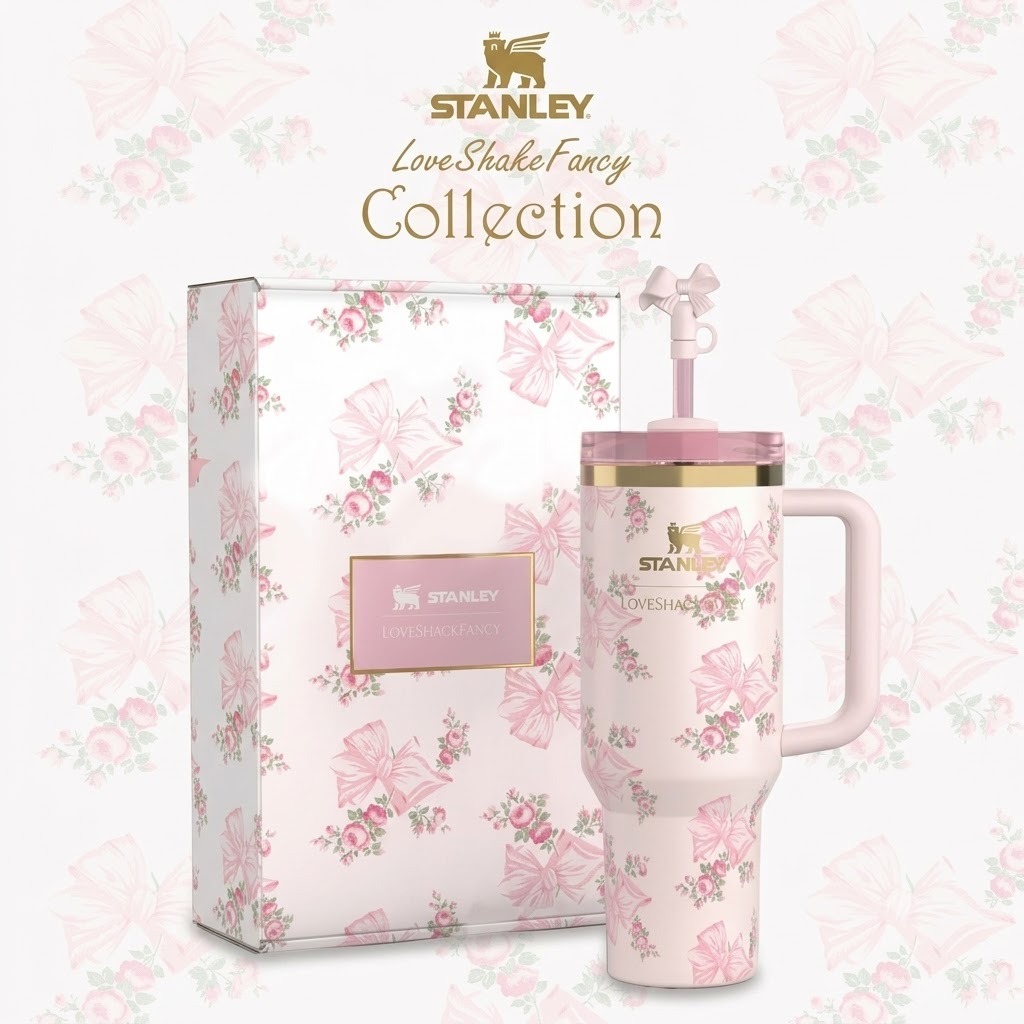 Stanley Insulated Stainless Steel Cup 40oz Rosa Beaux Pink