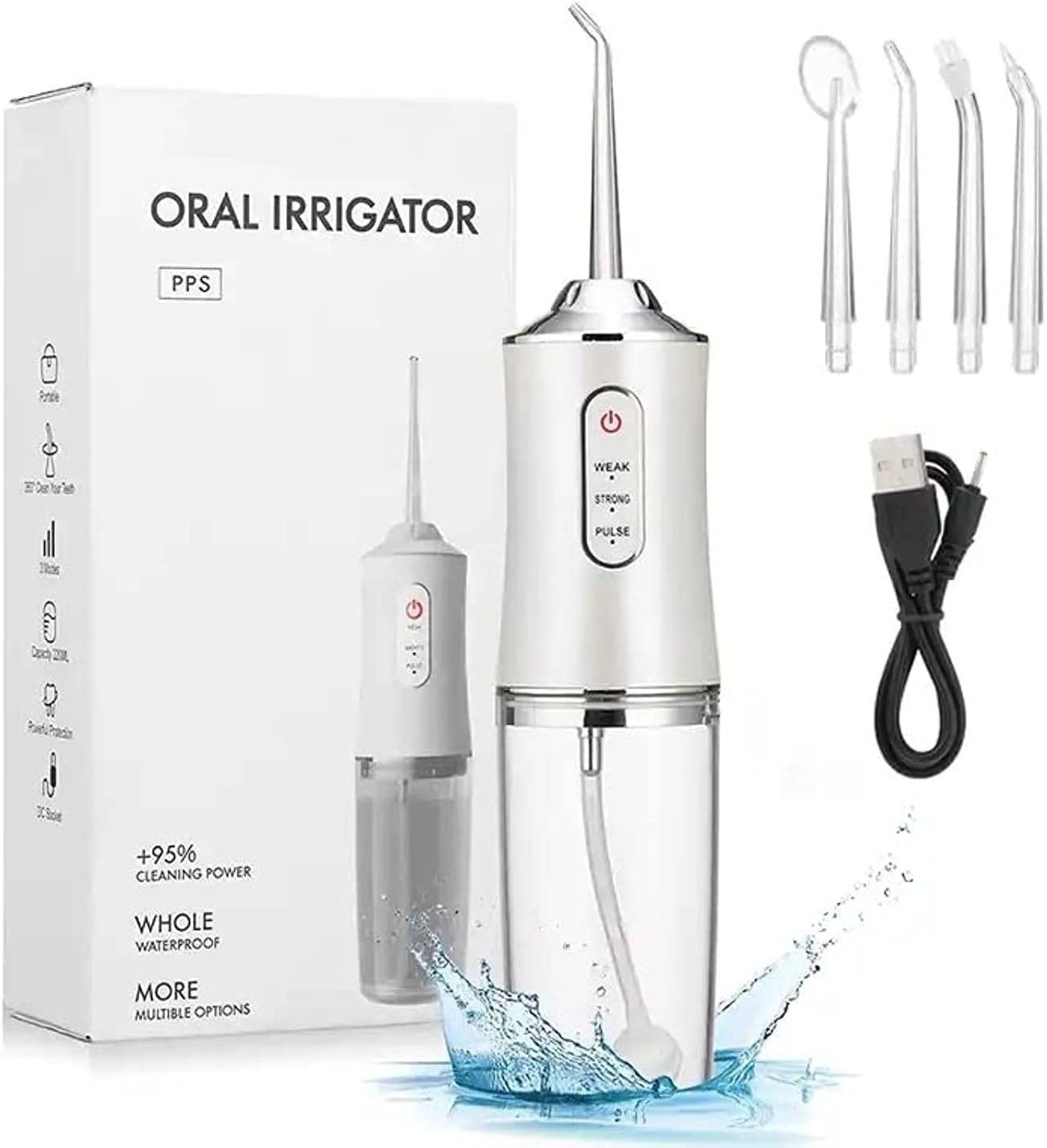 Portable Dental Water Flosser White