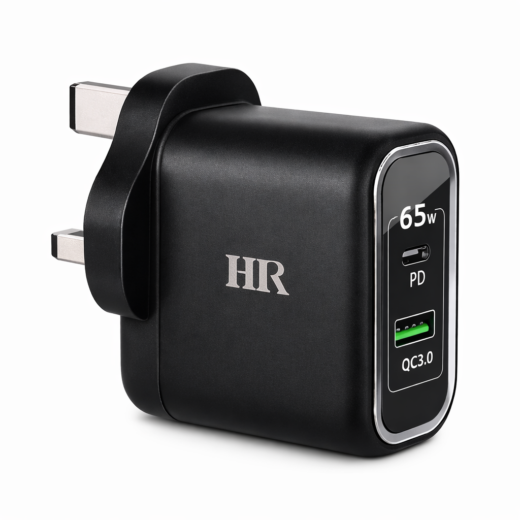 HR Home Charger/ 65W PD + 3.0QC/ Type-C + USB input / HR 818 PD