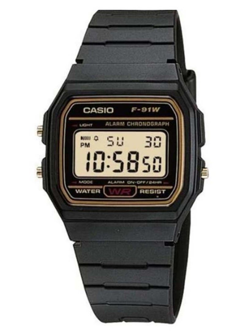 CASIO Men Resin Digital Wrist Watch F-91WG-9QDF - 38 mm - Black