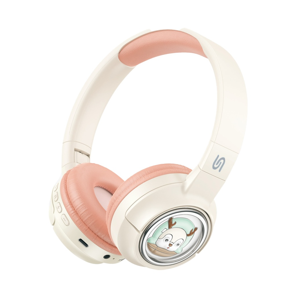 Porodo Kids Headphone Soundtec Moose Wireless Kids Headset - Pink