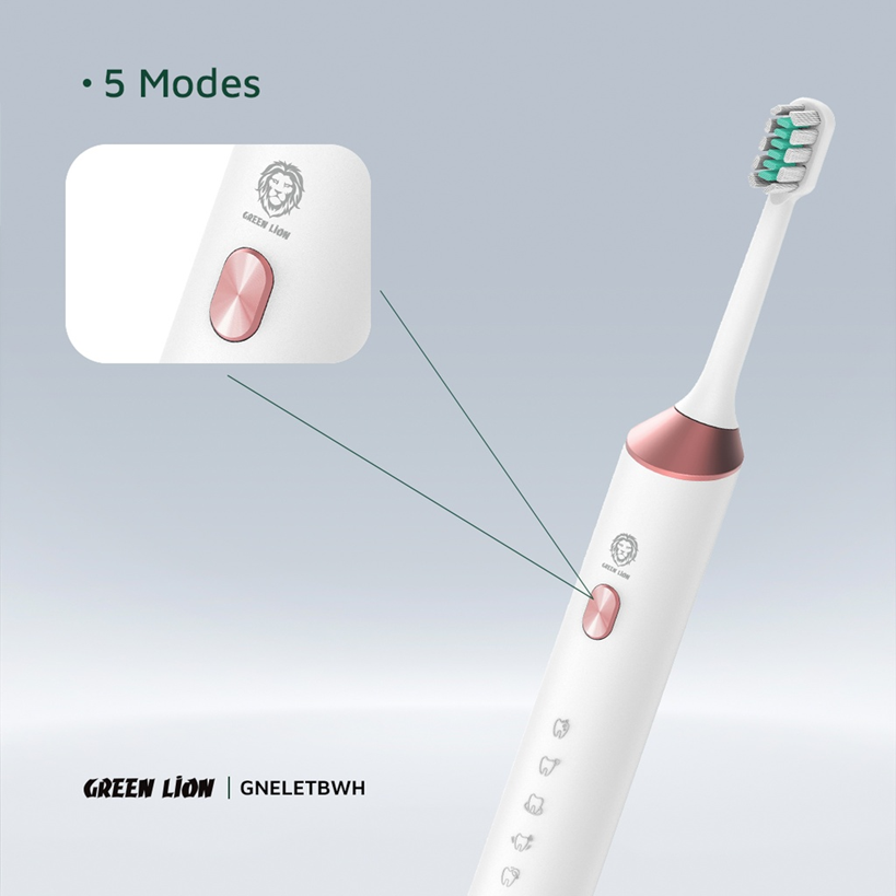 Green Lion Electric Toothbrush - White