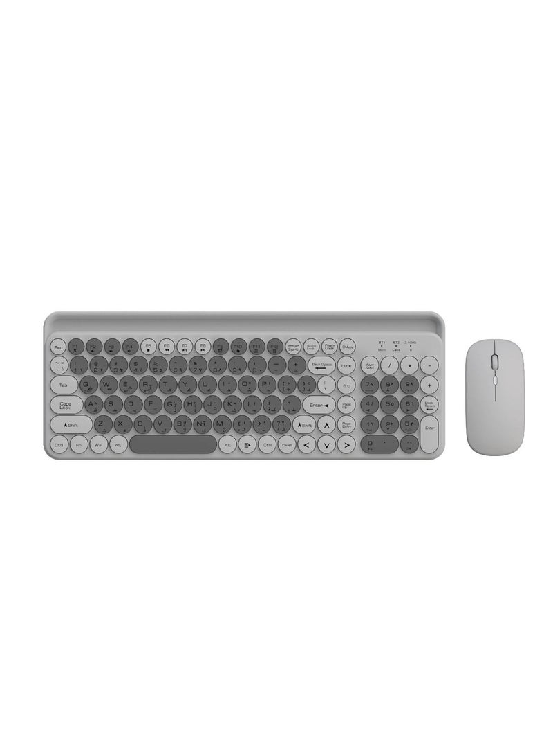 Green Lion Wireless Duo Mouse + Keyboard - Grey