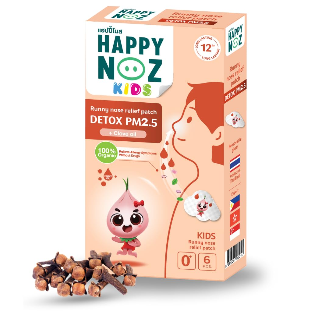 Happy Noz Kids Organic Onion Sticker + Clove Oil