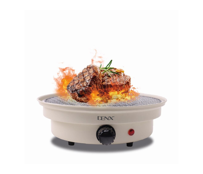 DENX Electric Portable Barbecue Grill/ Non Stick Surface/ Removable Grease Tray