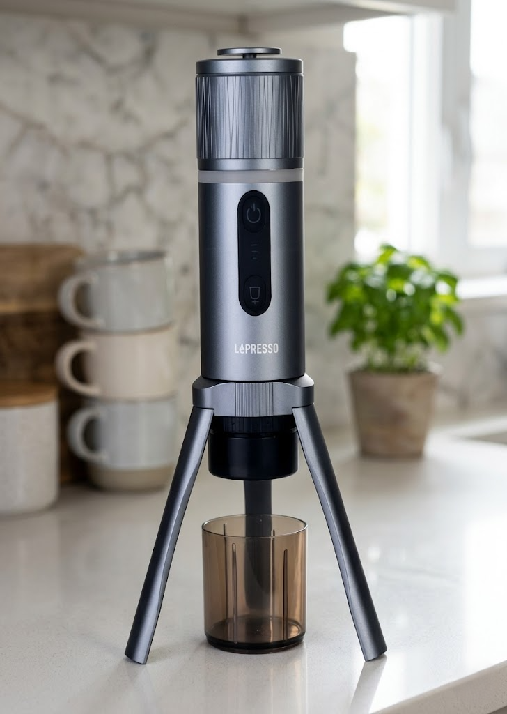 LePresso Brewjet Portable Espresso Maker - Grey