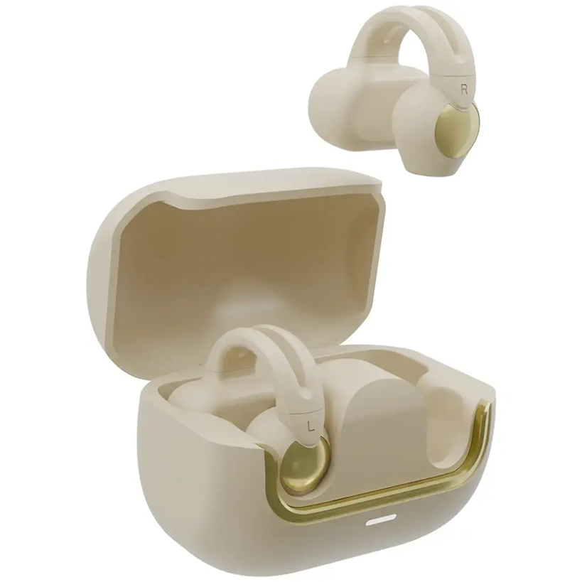 Green Lion GR-22 Clip-On Earbuds - Beige