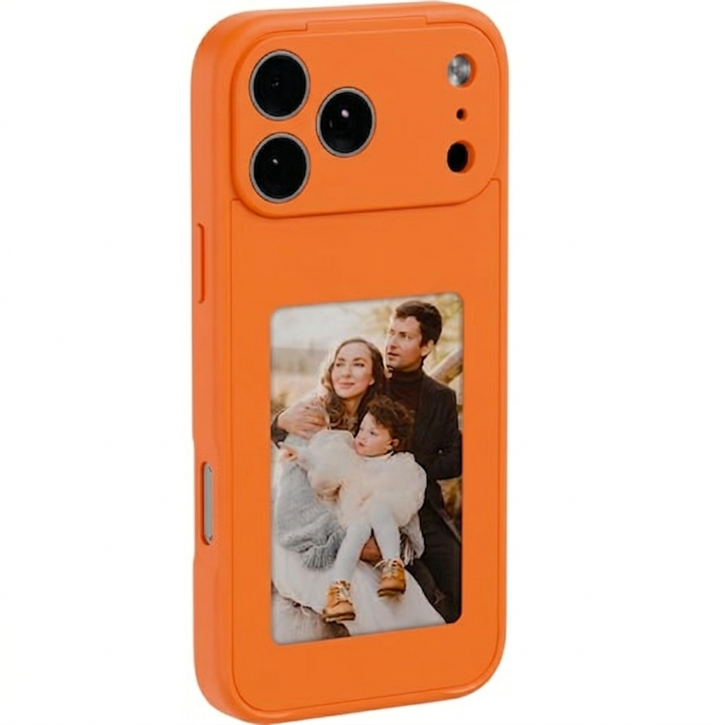Green Lion Smart E-Ink Case 4" Custom Display for iPhone 17 Pro Max - Grey