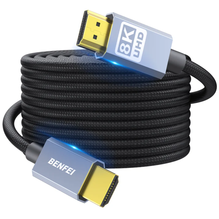 Benfei 8K Hdmi To Hdmi Cable/ Certified Ultra High Speed Hdmi Cable/ 4K@240Hz, 8K@60Hz, Hdmi 2.1/ 3M
