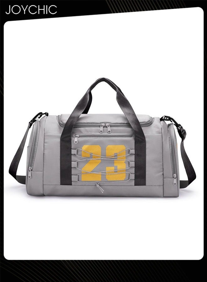 Graphic Printed Large Capacity Gym Sack Sport Bag Dry Wet Separated Clothes Storage Bag with Shoes Compartment