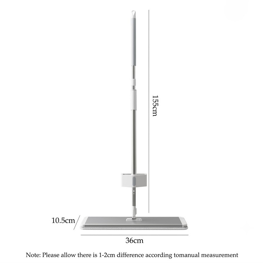 Flat Floor Mop, Professional Microfiber Mop Floor Cleaning System 36cm