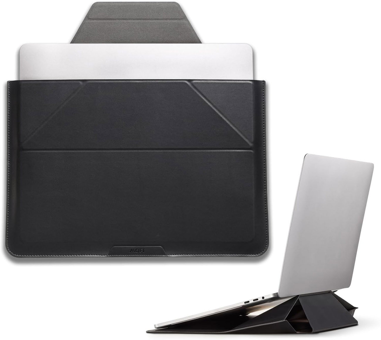MOFT Laptop Carry Sleeve / Size 13 inch / Multi-Angle Stand / Night Black