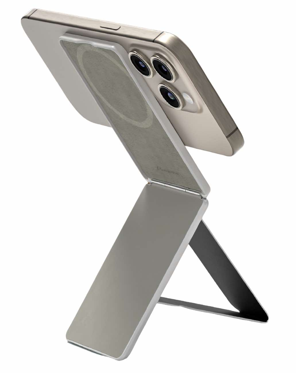 AmazingThing OmniLink Stand + Wallet + Grip / Supports MagSafe / Titanium