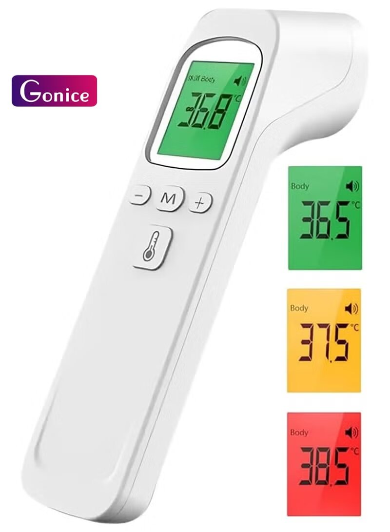 Non-Contact Infrared Thermometer with Dual Mode, Color-Coded
