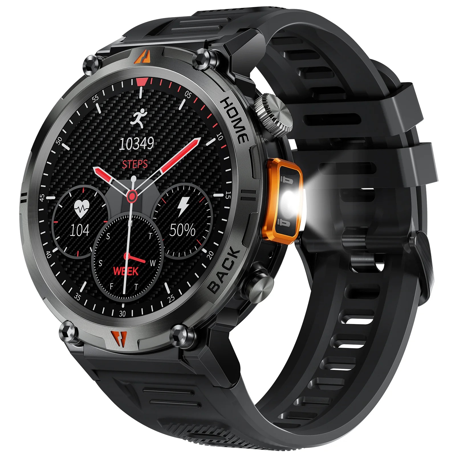 EIGIIS KE3 LED Flashlight Smart Watch