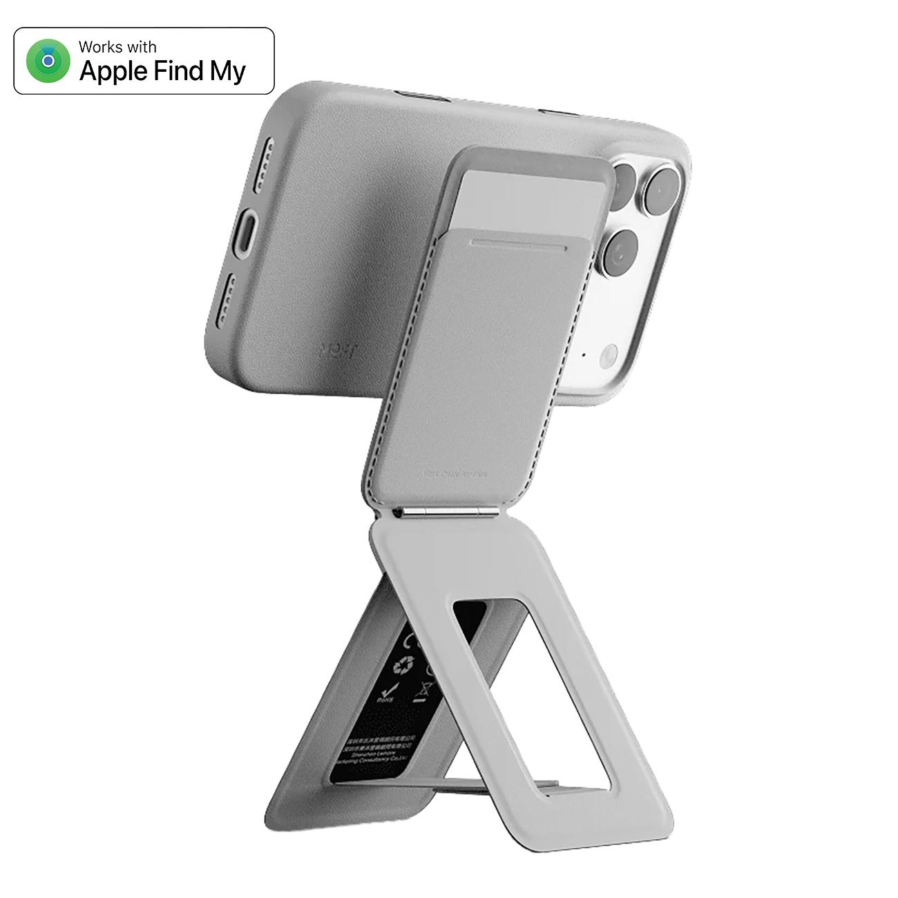 MOFT iPhone Stand & Tripod / Built-in Wallet / Folds / MagSafe & Apple Find My Supports / Misty Cove