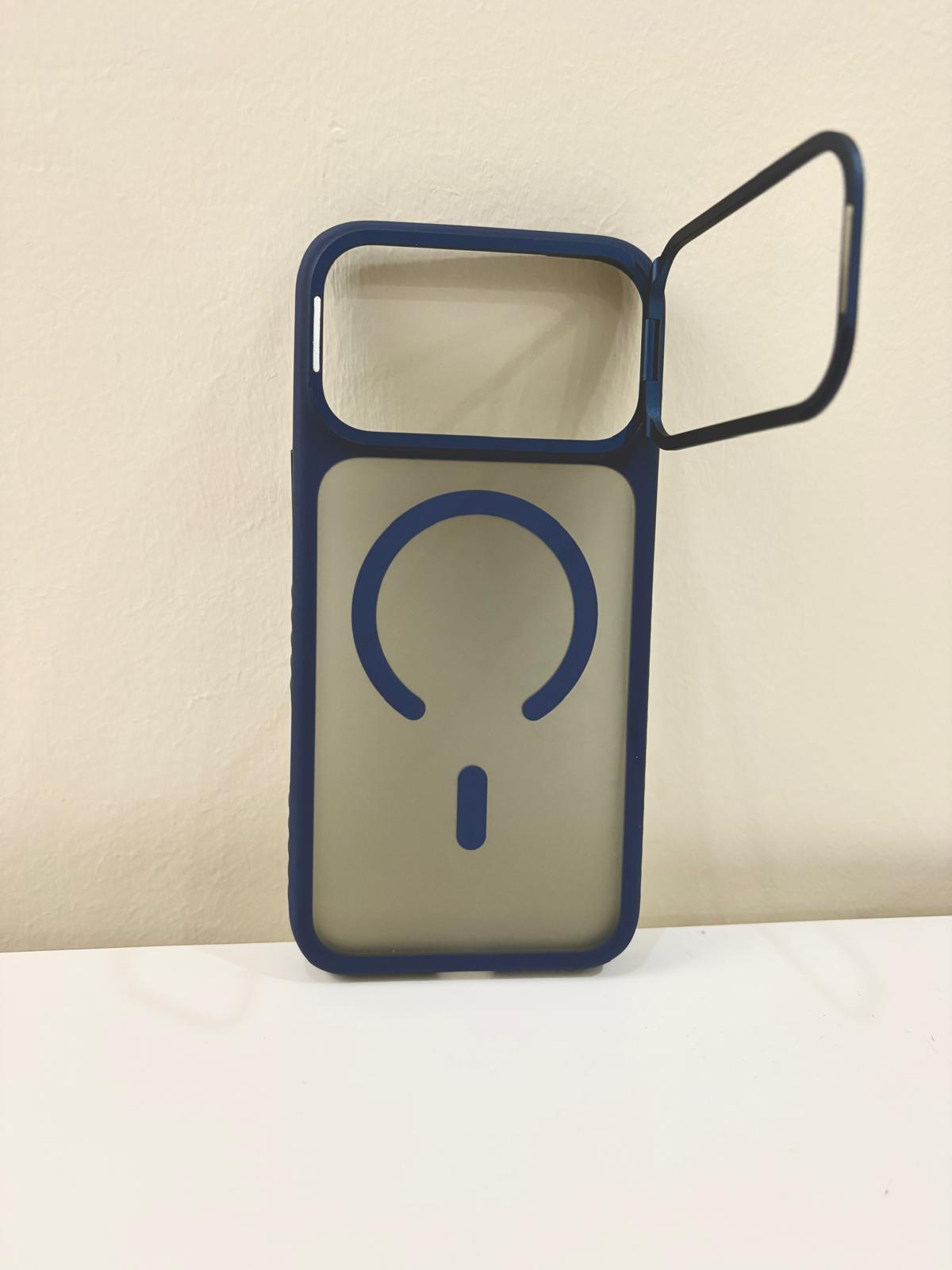All-Match Case/ iPhone 17 Pro Max/ Built-in Stand / Clear Blue