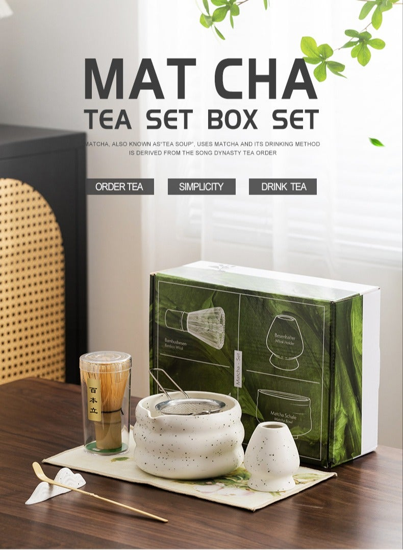 7PCS Matcha Whisk Set Bamboo Matcha Tools for Stirring Matcha Tea