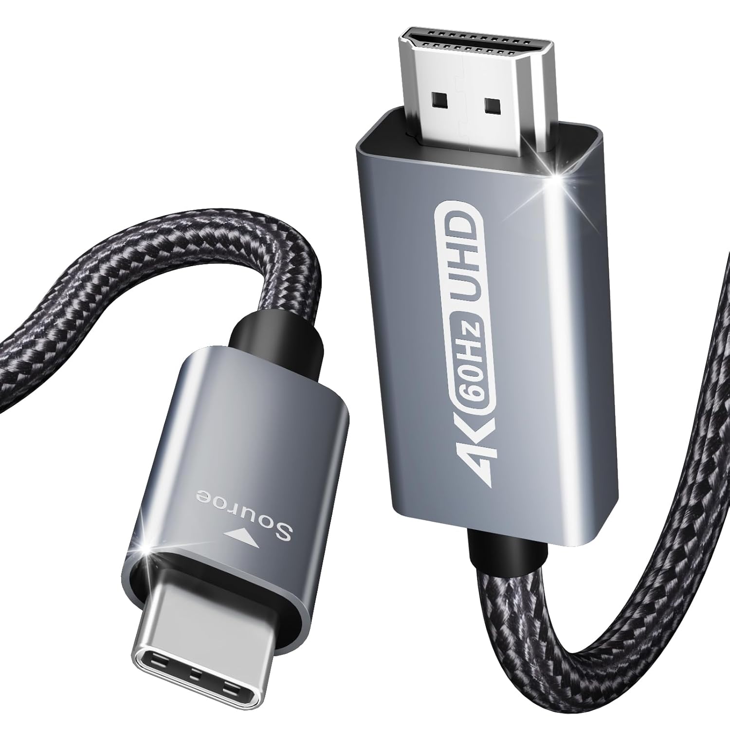 Benfei Usb C To Hdmi Cable/ 4K@60Hz/ Aluminum Shell, Nylon Braided/ 2M