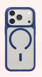 All-Match Case/ iPhone 17 Pro/ Built-in Stand / Clear Blue