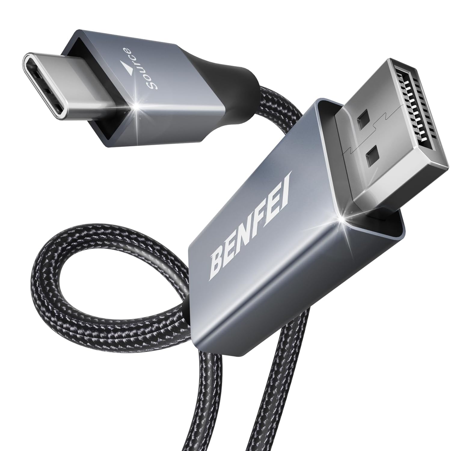 Benfei Usb- C To Displayport Cable/ 8K@60Hz 4K@144Hz/ 1M