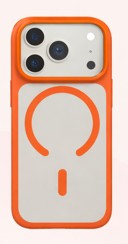All-Match Case/ iPhone 17 Pro Max/ Buit-in Stand / Orange Clear